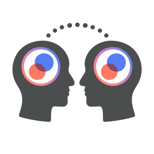 2 personen die met elkaar communiceren